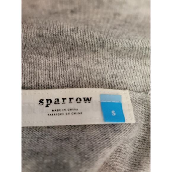 Anthropologie Sparrow Cowl Neck Swing Sweater Dress Sz Small Grey Wool Cashmere - Picture 8 of 10